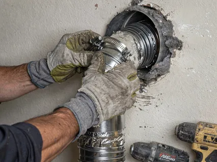 Dryer Vent Hose Installation in San Fernando