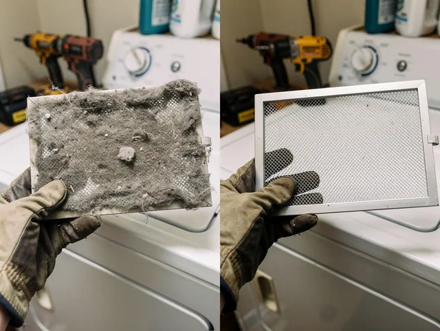 Professional lint trap cleaning by San Fernando Dryer Vent Cleaning in San Fernando