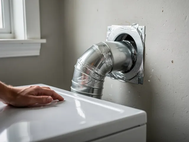 San Fernando Dryer Vent Cleaning expert performing professional dryer vent repair and installation in San Fernando