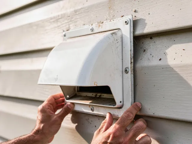 San Fernando Dryer Vent Cleaning technician delivering thorough residential dryer vent cleaning service in San Fernando